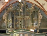 Blick auf die Orgel.