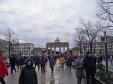 Friedlich sind die Demonstranten auf dem Heimweg.